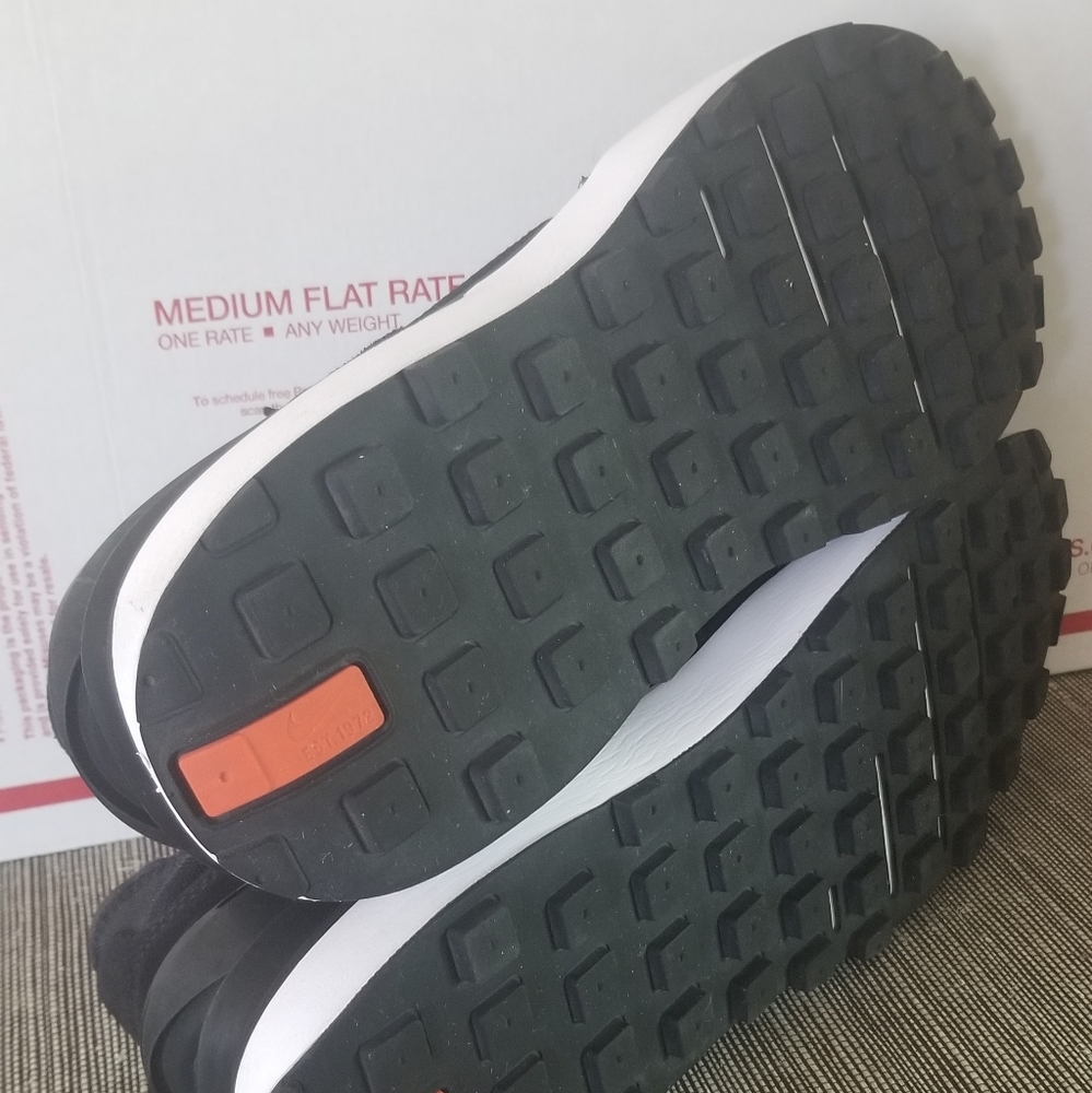 Nike Waffle One Black White Orange Size 12 Men's DA7995-001 - Picture 5 of 10